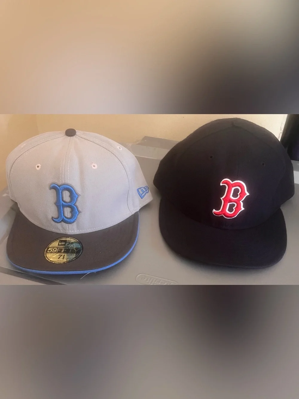 2 size 7 1/2 new era boston red sox fitted hat bundle
